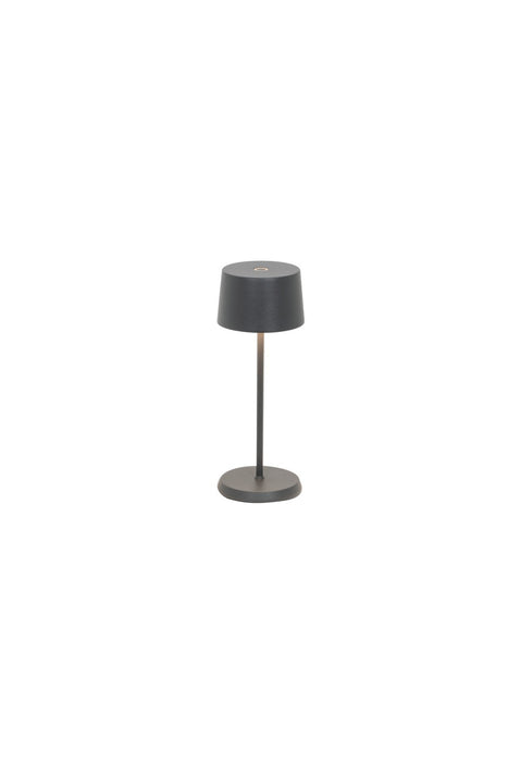 Zafferano LD1840N3 LED Table Lamp, Dark Grey