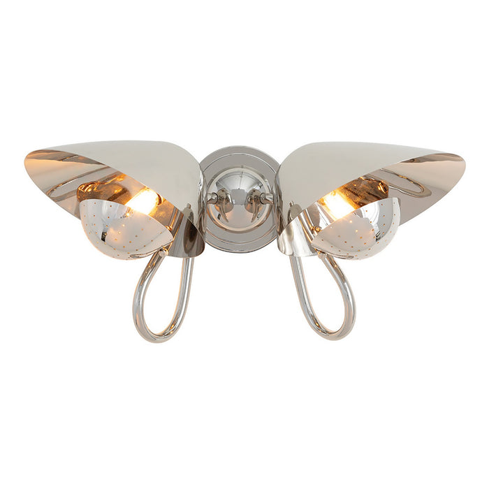 Regina Andrew 15-1231PN Two Light Wall Sconce, Polished Nickel