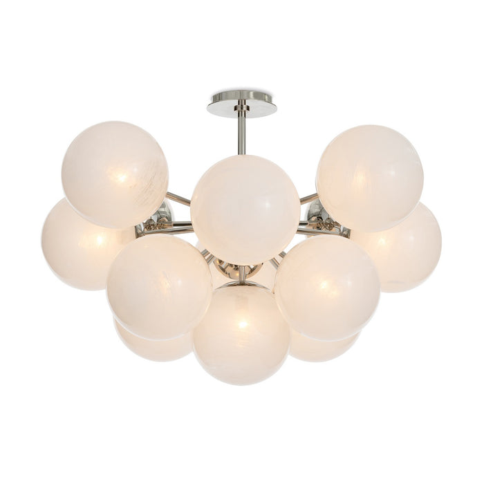Regina Andrew 16-1475PN-SRL 13 Light Flush Mount, Polished Nickel