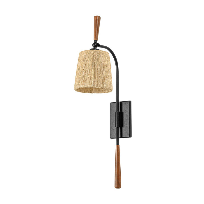 Troy Lighting B1629-TBK One Light Wall Sconce, Textured Black