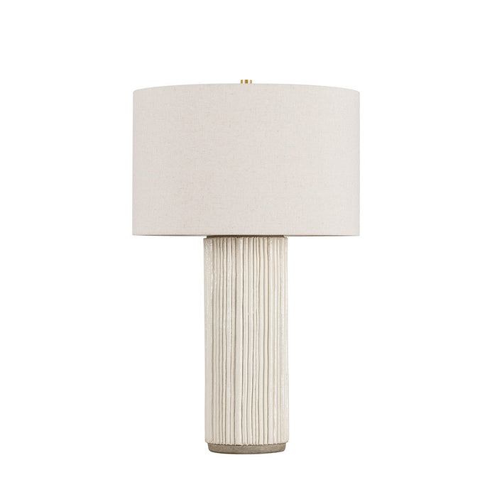 Hudson Valley L5431-AGB/CFI One Light Table Lamp, Aged Brass/Ceramic Fluted Ivory