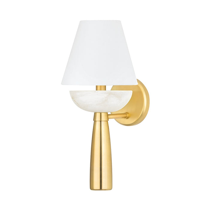 Hudson Valley 7717-AGB One Light Wall Sconce, Aged Brass