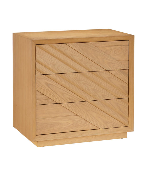 Currey and Company 3000-0316 Chest, Light Oak / Beige