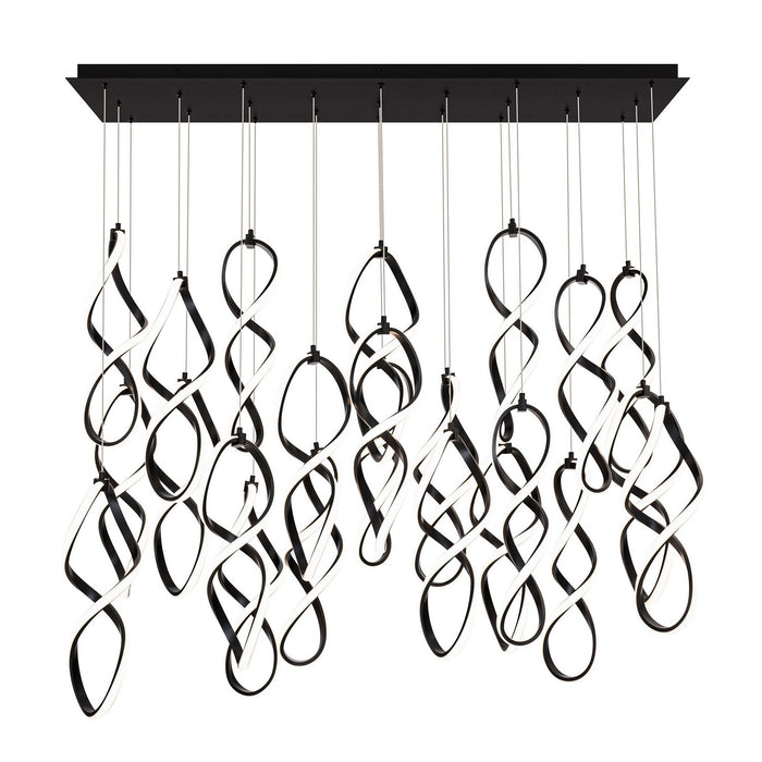 W.A.C. Lighting PD-47823L-BK LED Chandelier, Black