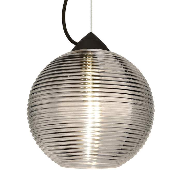 Besa 1KX-461602-BK One Light Pendant, Black