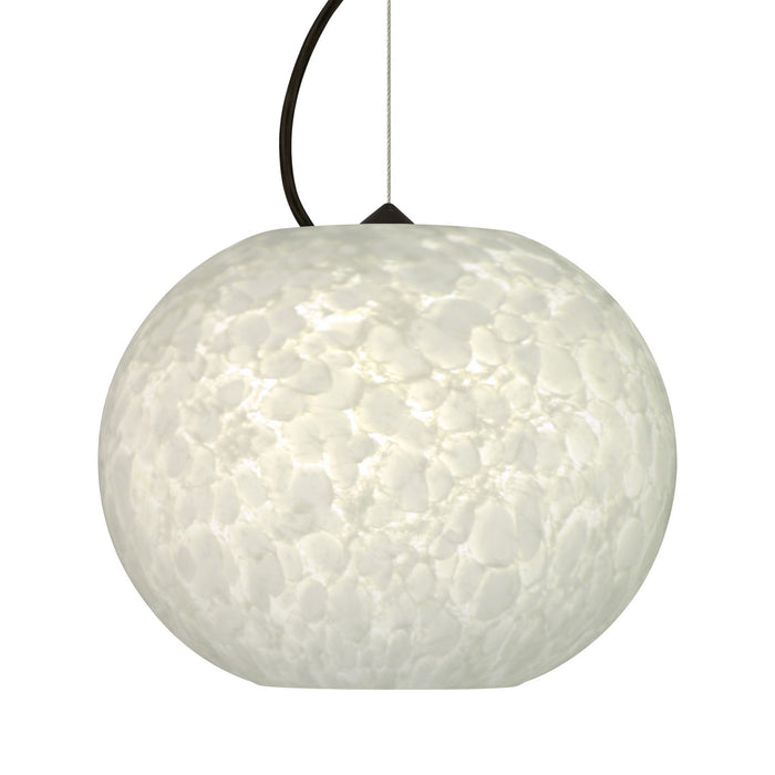 Besa 1KX-477619-BK One Light Pendant, Black