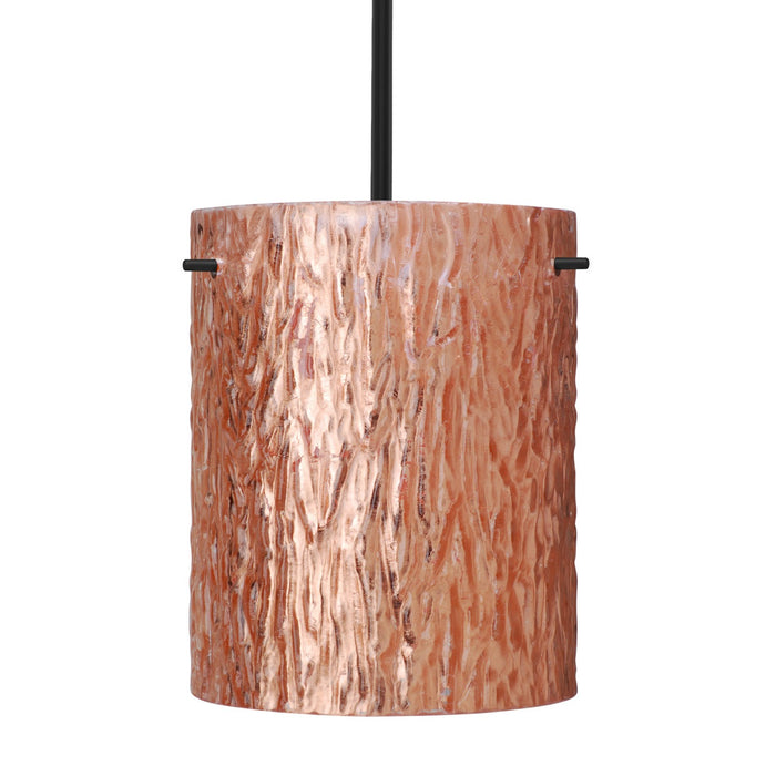 Besa 1TT-4006CS-BK One Light Pendant, Black