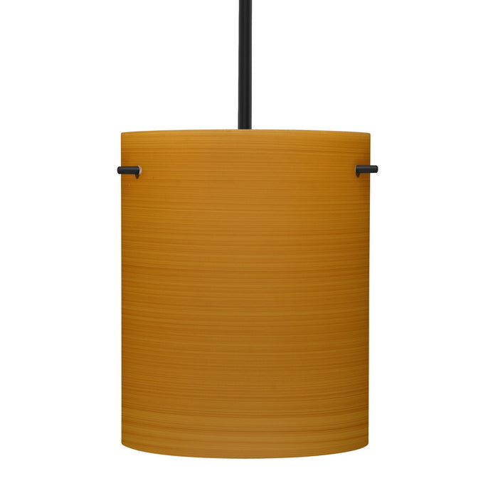 Besa 1TT-4006OK-BK One Light Pendant, Black