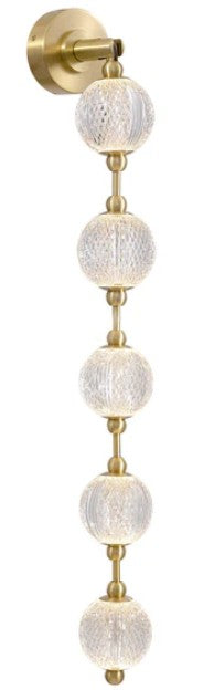 Alora WV321005NB-UNV-010 LED Wall Vanity, Natural Brass