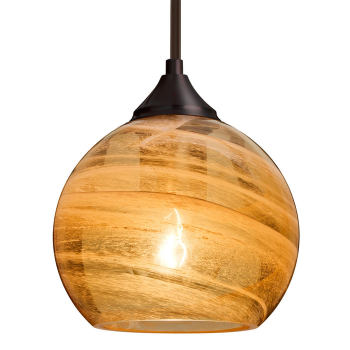 Besa 1TT-JILLYAM-BR One Light Pendant, Bronze