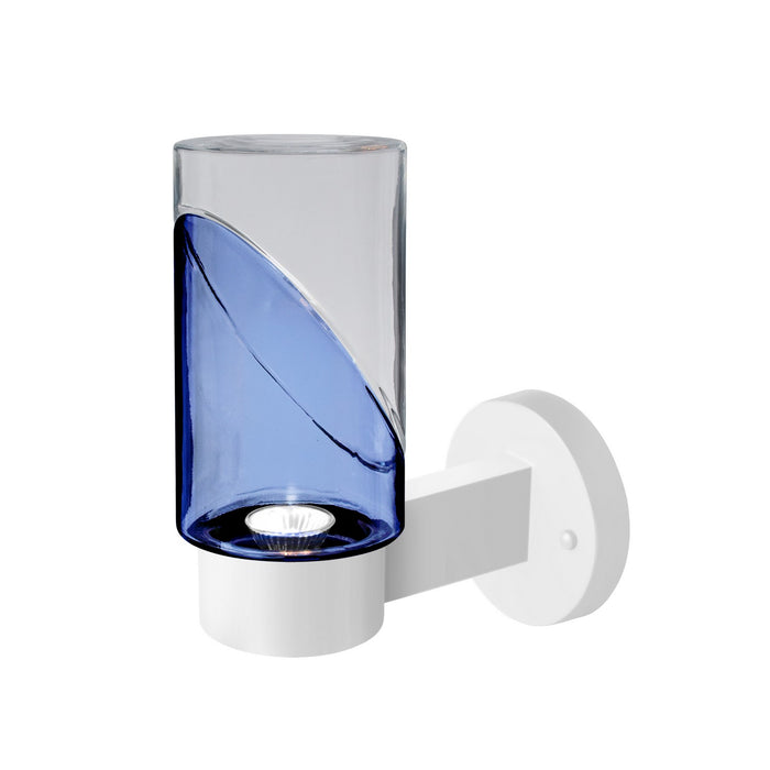 Besa BLINKBL-WALL-LED-WH Outdoor Wall Sconce, White