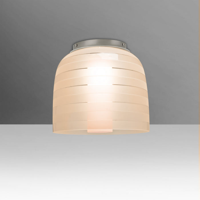 Besa MITZI7SAC-LED-SN Ceiling Mount, Satin Nickel