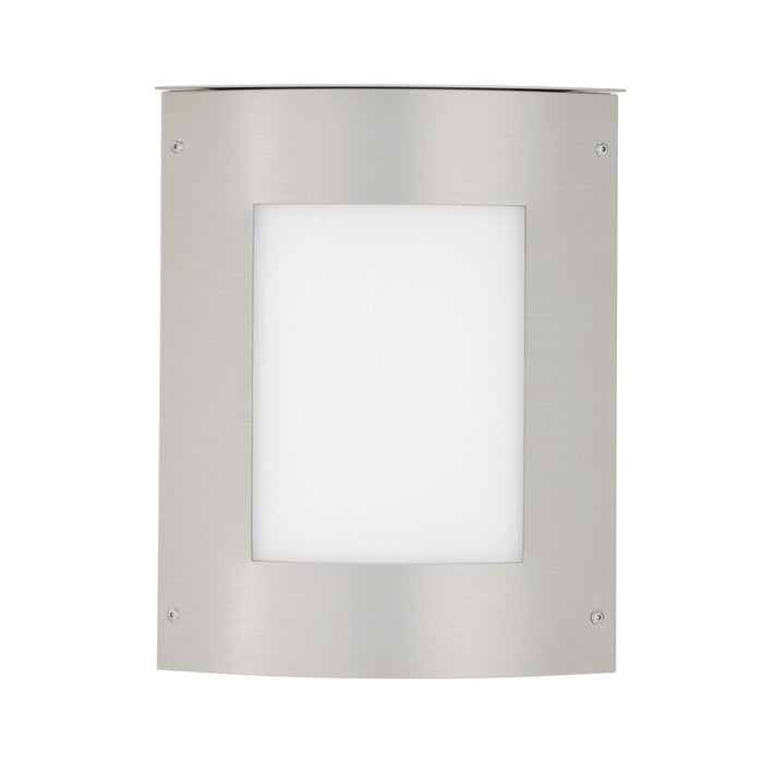 Besa MOTO8SQ-WA-LED-SL Outdoor Lantern, Brushed Aluminum