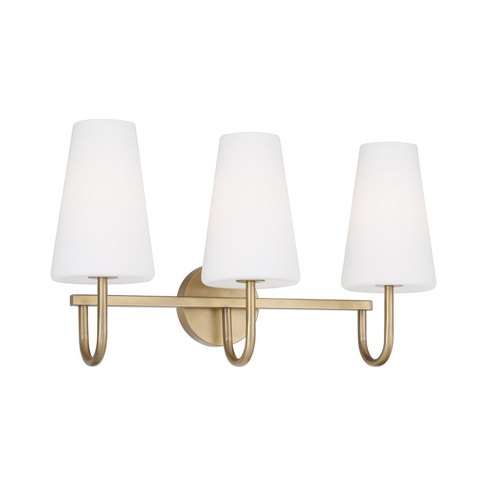 Capital Lighting 155231AD-550 Three Light Vanity, Aged Brass