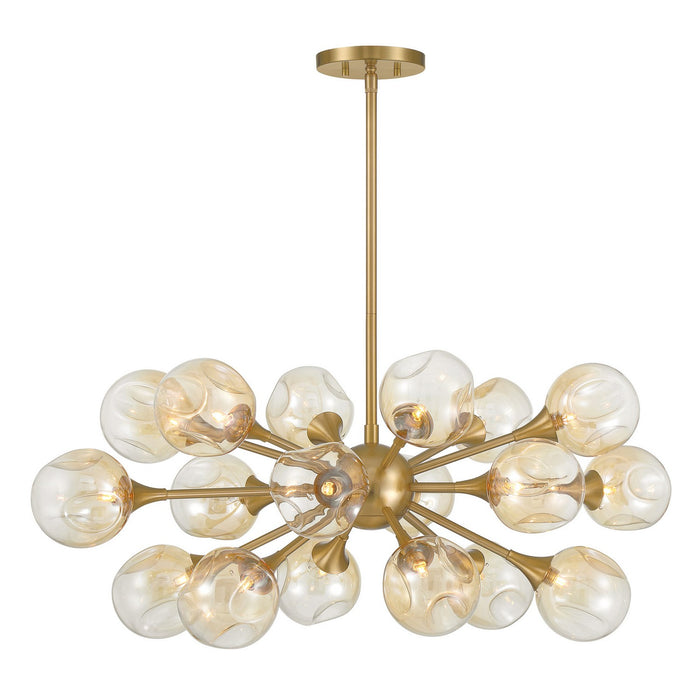Savoy House 1-7935-18-322 18 Light Chandelier, Warm Brass