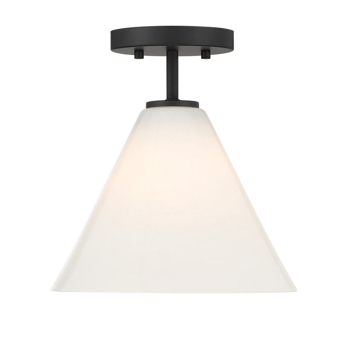 Savoy House 7-4011-1-89 One Light Mini-Pendant, Matte Black