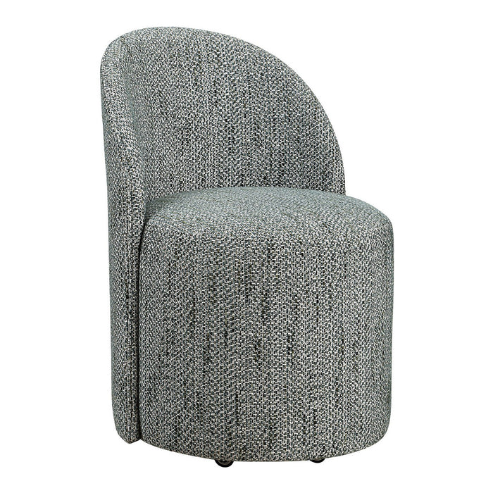 Uttermost 23902 Dining Chair, White And Teal