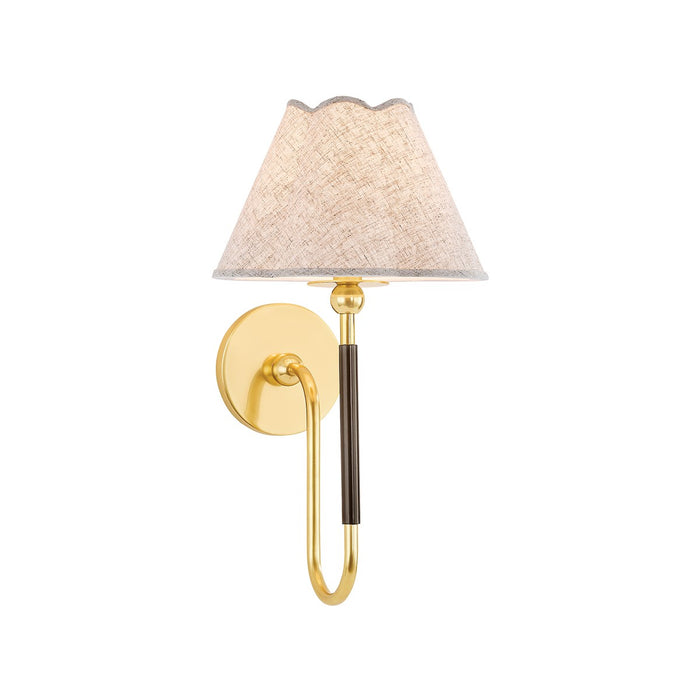 Mitzi H1043101-AGB/TRB One Light Wall Sconce, Aged Brass/True Bronze
