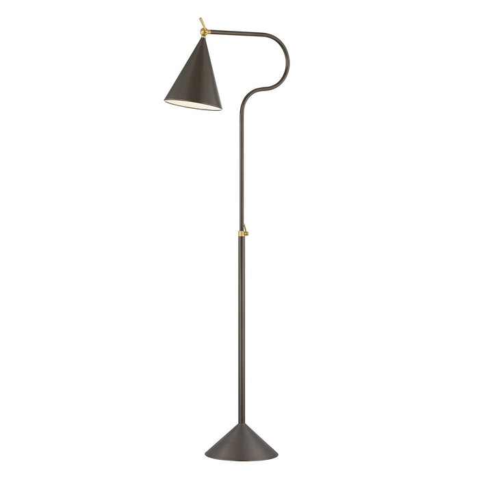 Mitzi HL996401-AGB/TRB One Light Floor Lamp, Aged Brass/True Bronze