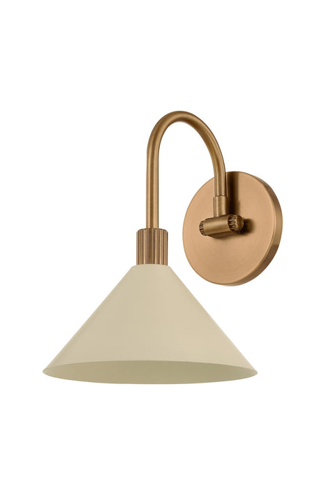 Troy Lighting B1809-PBR/SSD One Light Bath, Patina Brass And Soft Sand