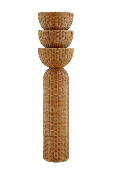 Troy Lighting PFL1055-PBR Three Light Floor Lamp, Patina Brass
