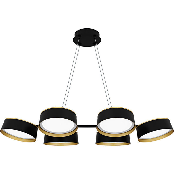 Quoizel BYS640MBK LED Linear Chandelier, Matte Black