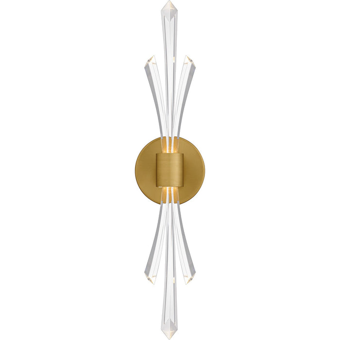 Quoizel CCY8805BRG LED Wall Sconce, Brushed Gold