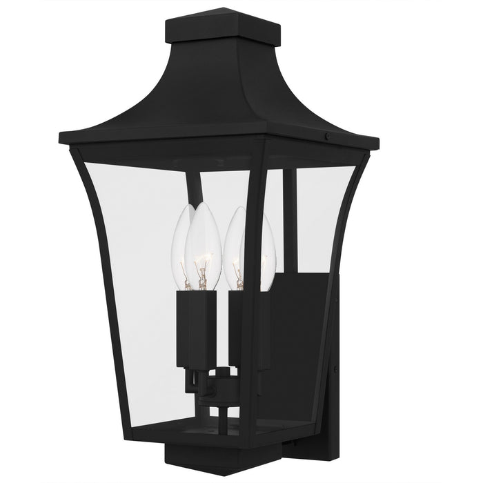 Quoizel QTN8410EK Four Light Outdoor Wall Lantern, Earth Black