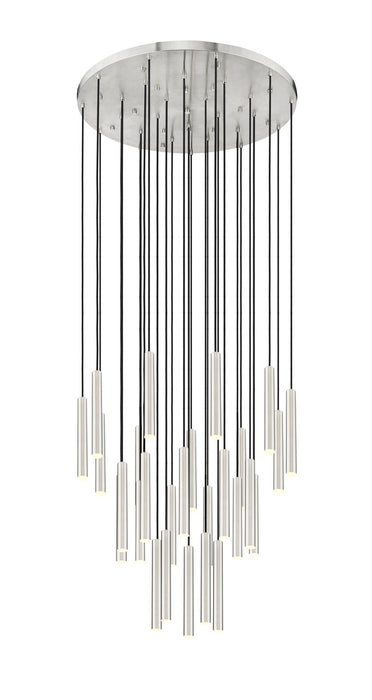 Z-Lite 919MP12-27R-BN-LED LED Chandelier, Brushed Nickel