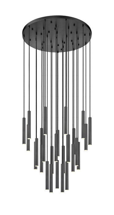 Z-Lite 919MP12-27R-MB-LED LED Chandelier, Matte Black