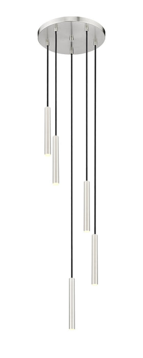 Z-Lite 919MP12-5R-BN-LED LED Chandelier, Brushed Nickel