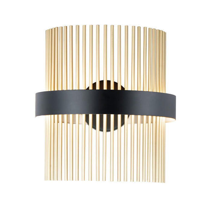 ET2 E34251-BKSBR LED Wall Sconce, Black / Satin Brass