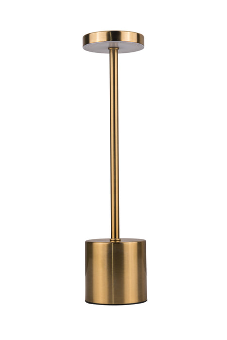 Craftmade 86293BRS-TR LED Rechargeable Lamp, Brass