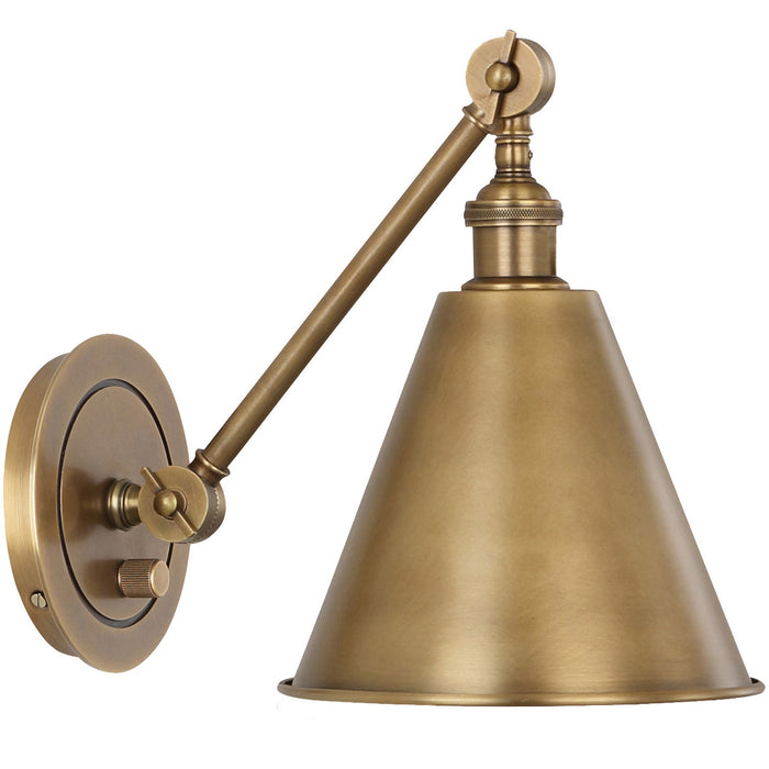 Robert Abbey 2417 One Light Wall Sconce, Warm Brass