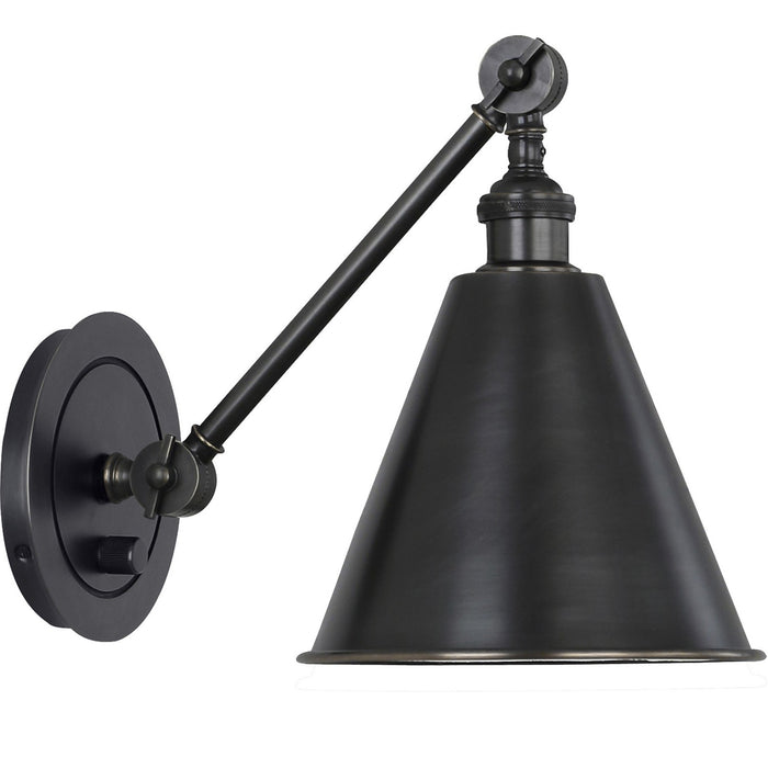 Robert Abbey Z2417 One Light Wall Sconce, Deep Patina Bronze