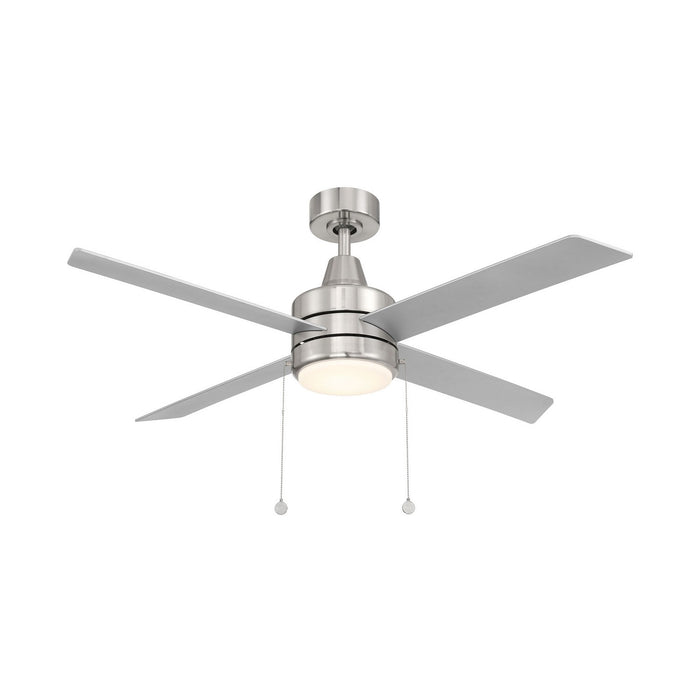 W.A.C. Lighting F-106L-BN LED Flush Mount Ceiling Fan, Brushed Nickel