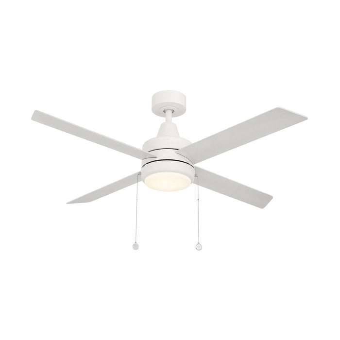 W.A.C. Lighting F-106L-MW LED Flush Mount Ceiling Fan, Matte White