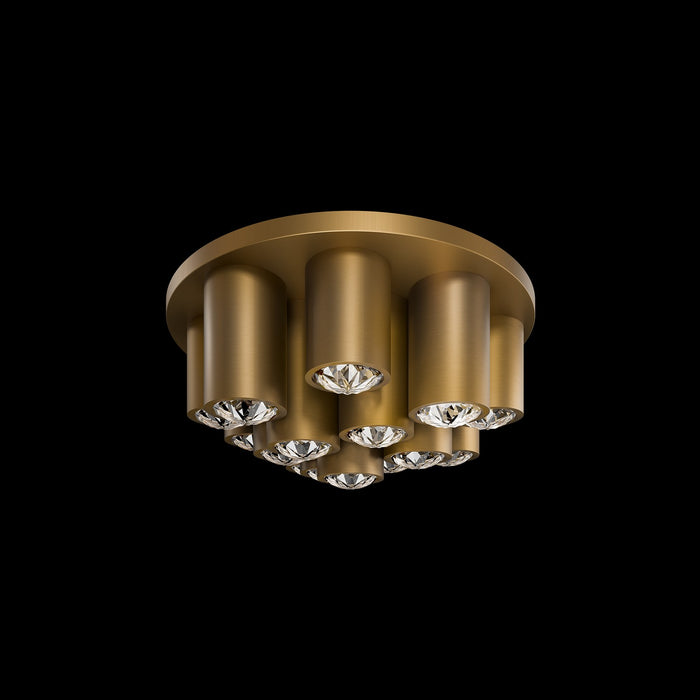 Schonbek Beyond BFM41519-AB LED Flush Mount, Aged Brass