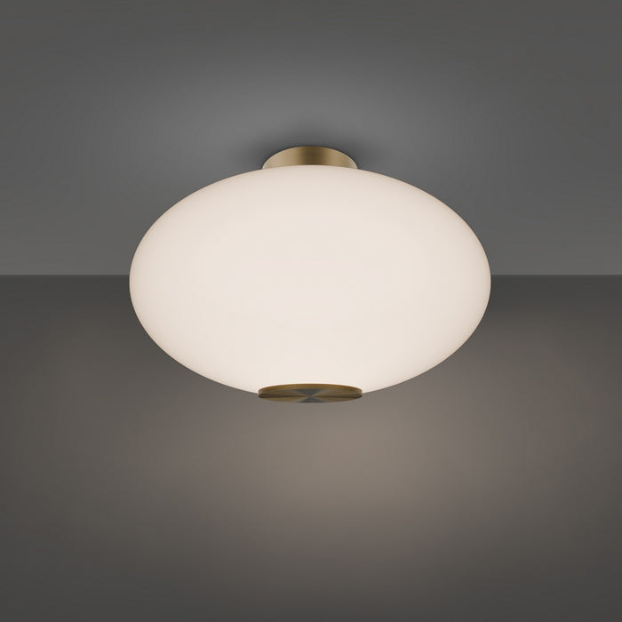 Modern Forms FM-72322-27-AB LED Flush Mount, Aged Brass