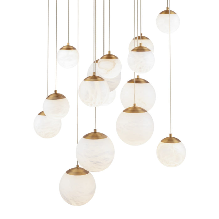 Modern Forms PD-34415R-AB LED Pendant, Aged Brass