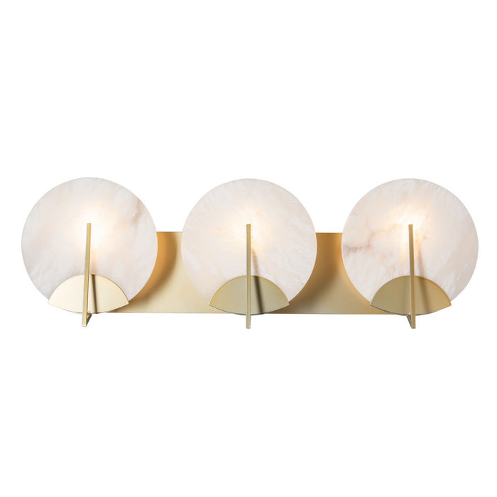 Hubbardton Forge 201057-SKT-86-AR Three Light Bath Sconce, Modern Brass