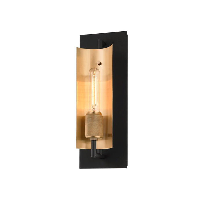Troy Lighting B6781-SBK/BBA One Light Wall Sconce, Soft Black