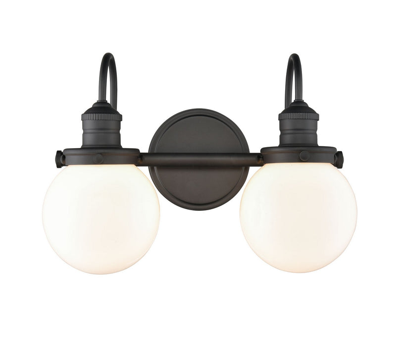 Millennium 4222-MB Two Light Vanity, Matte Black