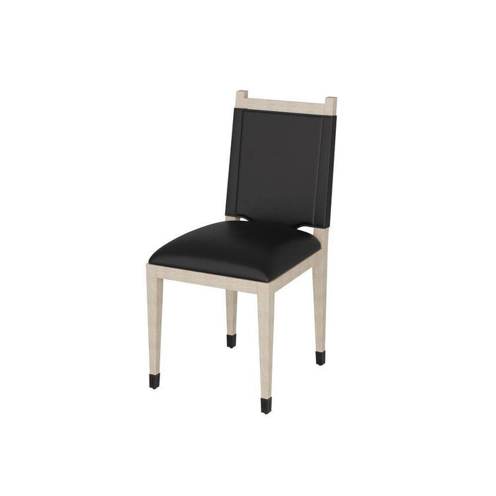 Arteriors FRI08 Dining Chair, Graphite Leather