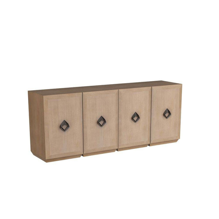 Arteriors FZS02 Credenza, Sepia Oak Veneer/Bronze