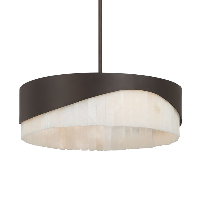 Minka-Lavery 2094-860 Four Light Pendant, Dark Bronze