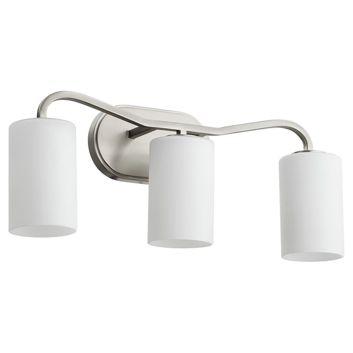 Quorum 5307-3-65 Three Light Vanity, Satin Nickel