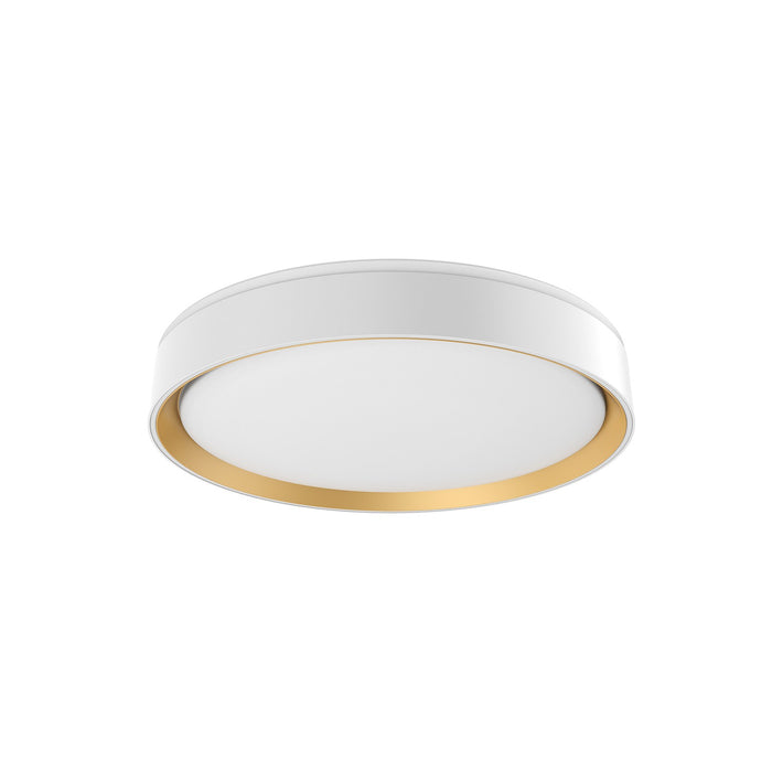 Kuzco Lighting FM43916-WH/GD-5CCT LED Flush Mount, White/Gold