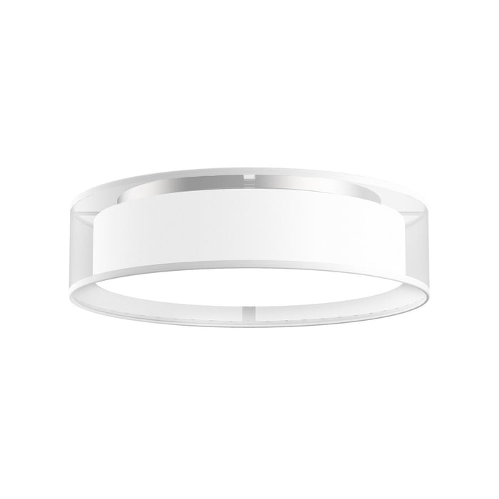 Kuzco Lighting FM7916-WOR-5CCT LED Flush Mount, White Organza