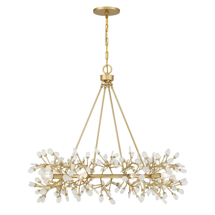 Savoy House 1-9855-8-328 Eight Light Chandelier, Spun Gold